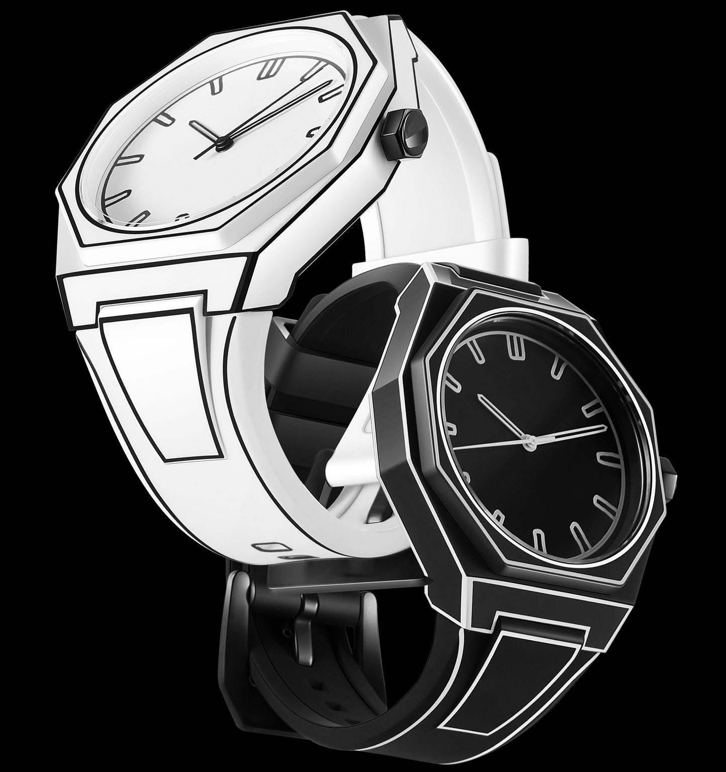 herren-uhr-rouvray-weiß-schwarz